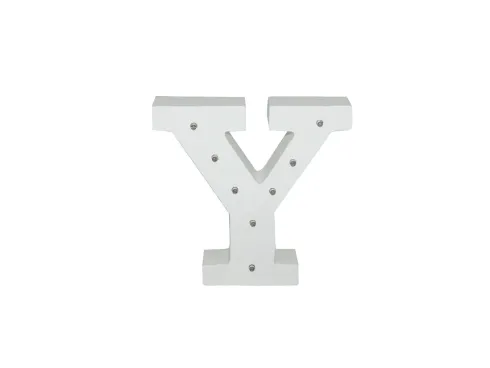 Letra Madera Blanca C/Leds – Y