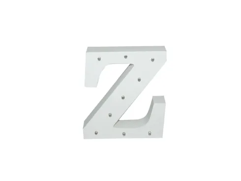 Letra Madera Blanca C/Leds – Z