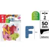 Letras Adhesivas EVA Purpurina Biod. 50MM
