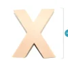 Letra Scrap Papel Grande – X