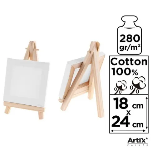 Lienzo Mini Caballete 18x24cm