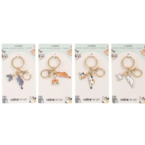 Llavero Gatos 4M