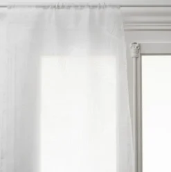 Lote 2 Visillos Para Ventana Hojas Blanco