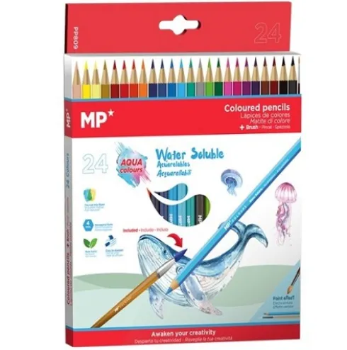 Lápices de Colores Acuarelables 24u