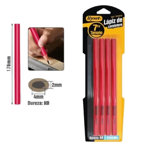 Lápiz Carpintero 4pcs
