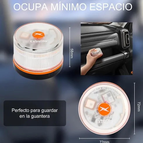 Luz de Emergencia V16 Homologada DGT 3.0 con Geolocalización