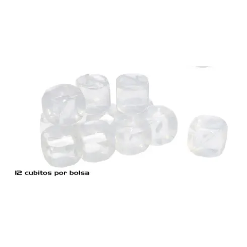 Malla Cubitos Reutilizable Transparente 12pcs