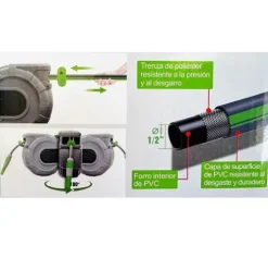 Manguera Tambor de Recogida Automática 20M