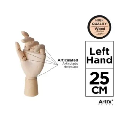 Maniquí de Mano Izquierda 25,5cm