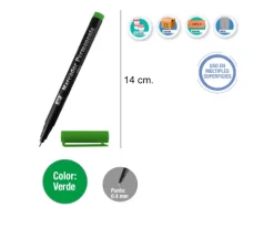 Marcador CD Punta Fina Verde