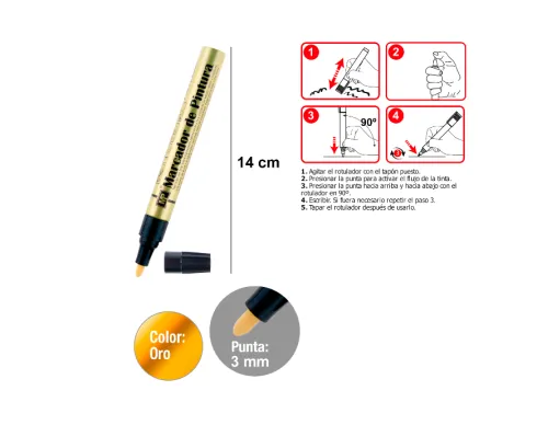 Marcador de Pintura Oro
