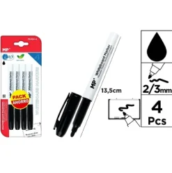 Marcador de Pizarra Negro 4u