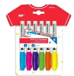 Marcador de Textil Colores 6u
