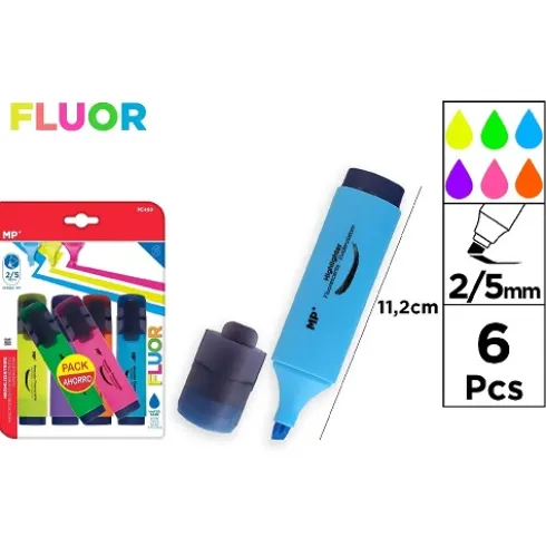 Marcador Fluorescente 6u