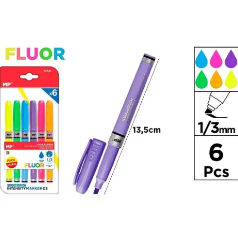 Marcador Fluorescente 6u