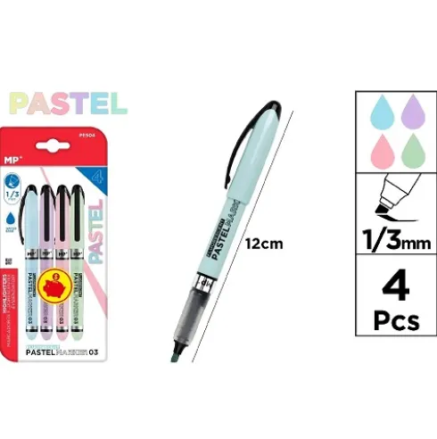 Marcador Pastel 4u