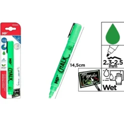 Marcador Tiza Liquida Limpieza Húmeda Verde