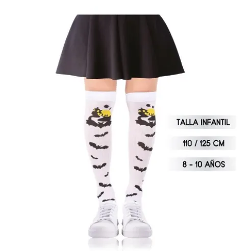 Medias Infantil Blancas Halloween