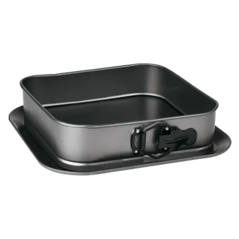 Molde Cuadrado Desmontable C/Bandeja 28cm