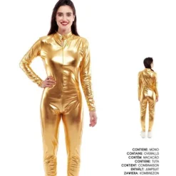 Mono Metálico Oro Adulto