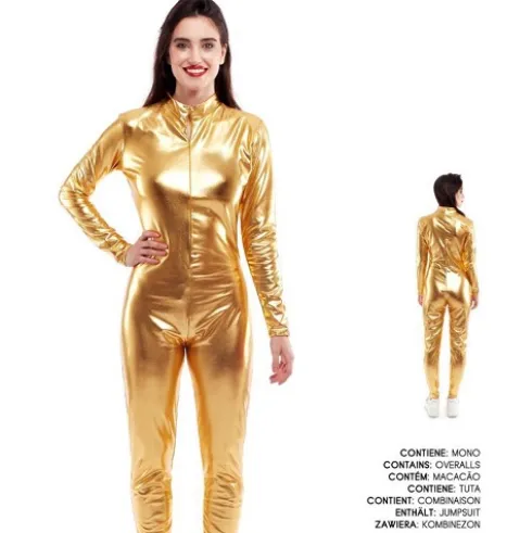 Mono Metálico Oro Adulto