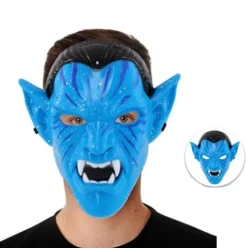 Máscara Guerrero Azul Hombre PVC