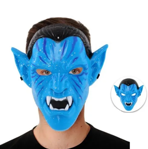 Máscara Guerrero Azul Hombre PVC