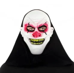 Máscara Plástico Payaso Tenebroso Tela