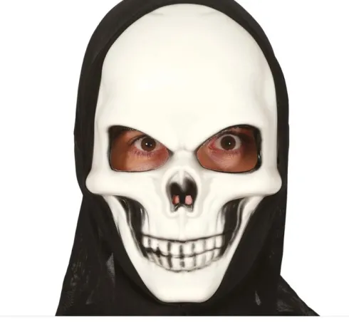 Máscara PVC Calavera Dead Con Capucha