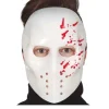 Máscara PVC Hockey Blanca Con Sangre