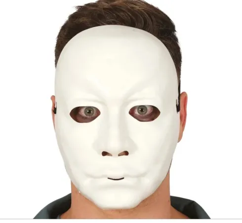 Máscara PVC Hombre Blanco