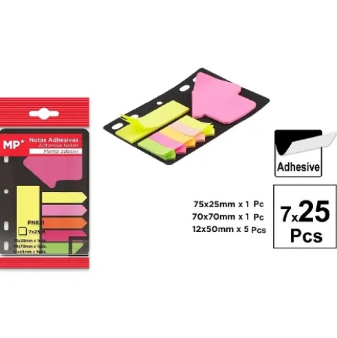Notas Adhesivas Para Las Carpetas 7×25 Hojas