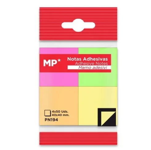 Notas Adhesivas 40x40mm 4x50Hojas