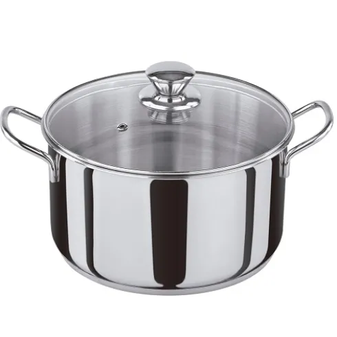 Olla Inox C/Tapa Cristal