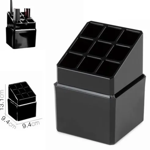 Organizador Cosméticos Plástico Negro