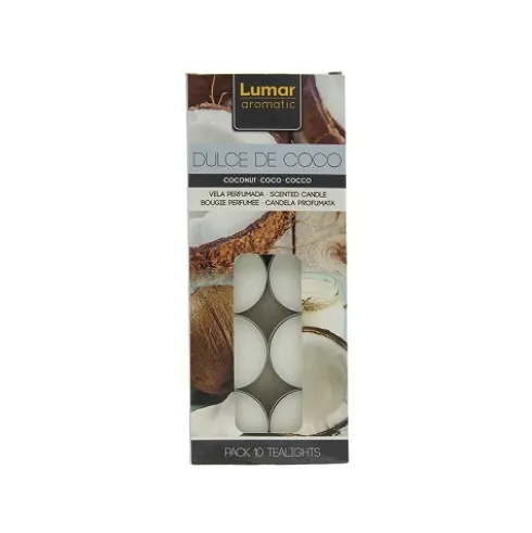 Pack 10 Tealights Perfumadas Coco