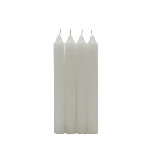 Pack 4 Velas Cilindrica Blanco