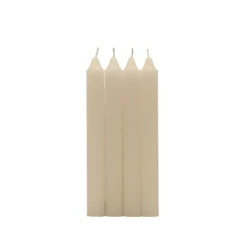 Pack 4 Velas Cilindrica Crema