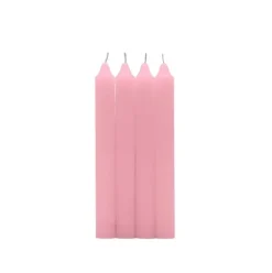 Pack 4 Velas Cilindrica Rosa