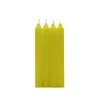 Pack 4 Velas Cillndrica Amarillo