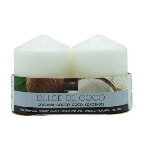 Pack 2 Velas Tacos Perfumada Coco
