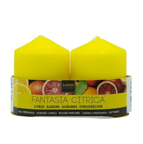 Pack 2 Velas Tacos Perfumada Cítrico