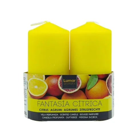 Pack 2 Velas Tacos Perfumada Cítrica