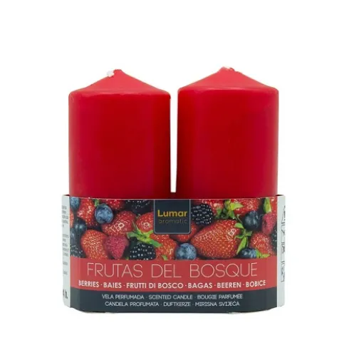 Pack 2 Velas Tacos Perfumada Frutas del Bosque