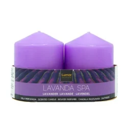 Pack 2 Velas Tacos Perfumada Lavanda