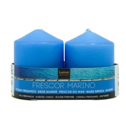 Pack 2 Velas Tacos Perfumada Marino