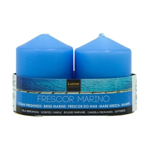 Pack 2 Velas Tacos Perfumada Marino