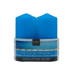 Pack 2 Velas Tacos Perfumada Marino