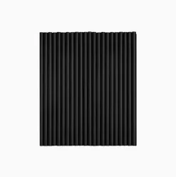 Pajita Plástico PP Cocktail Negro 18cm 50uds