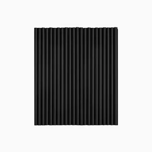 Pajita Plástico PP Cocktail Negro 18cm 50uds
